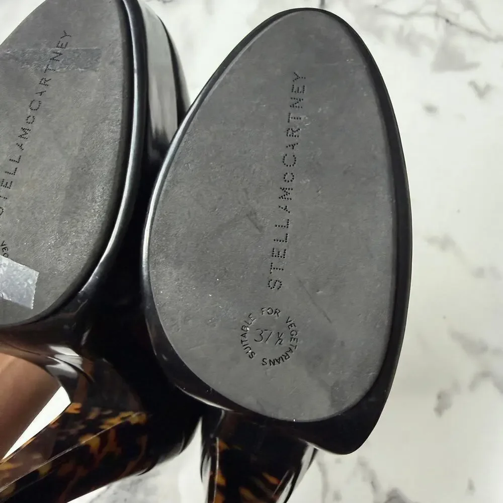 Stella McCartney Corinne Black Platform Pumps Size 37.5